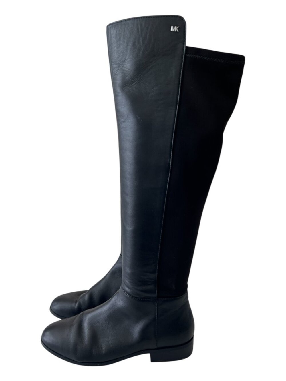 MICHAEL Michael Kors Bromley Black Leather Over The Knee Flat Boots Size 9M